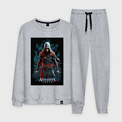 Костюм хлопковый мужской Assassins creed старый стиль, цвет: меланж