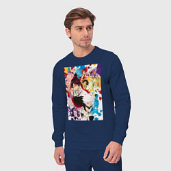 Костюм хлопковый мужской Адский рай Габимару Синоби, цвет: тёмно-синий — фото 2