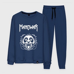 Костюм хлопковый мужской Manowar rock panda, цвет: тёмно-синий
