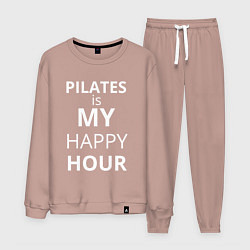 Мужской костюм Pilates is my happy hour -  пилатес мой любимый ча