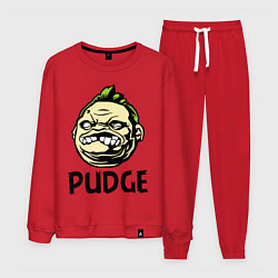 Костюм хлопковый мужской Pudge Face, цвет: красный