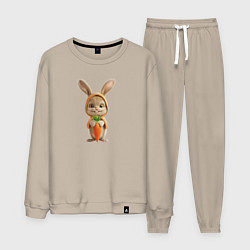 Мужской костюм Веселый заяц - кролик с морковкой