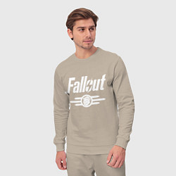 Костюм хлопковый мужской Fallout - vault 33, цвет: миндальный — фото 2