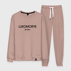 Костюм хлопковый мужской Lukomorye, цвет: пыльно-розовый