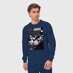 Костюм хлопковый мужской Песнь ночных сов Надзуна Нанакуса вампирша, цвет: тёмно-синий — фото 2