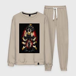 Костюм хлопковый мужской Моя геройская академия Все За Одного, цвет: миндальный