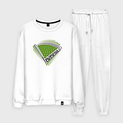 Костюм хлопковый мужской Sport baseball, цвет: белый