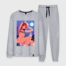 Костюм хлопковый мужской Волчица и пряности Холо waifu, цвет: меланж