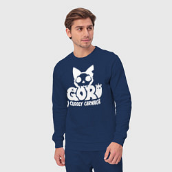 Костюм хлопковый мужской Goro cuddly carnage logo, цвет: тёмно-синий — фото 2