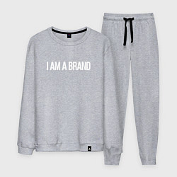 Костюм хлопковый мужской I am a brand, цвет: меланж