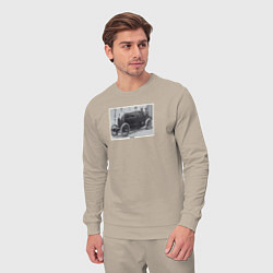 Костюм хлопковый мужской Retro car Fiat S76, цвет: миндальный — фото 2
