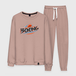 Костюм хлопковый мужской Style boxing, цвет: пыльно-розовый