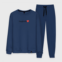 Костюм хлопковый мужской BTS Jungkook, цвет: тёмно-синий
