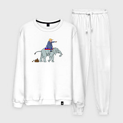 Мужской костюм Трамп на слоне