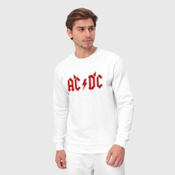 Костюм хлопковый мужской AC DC devil, цвет: белый — фото 2