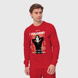 Костюм хлопковый мужской Stray kids Han volcano, цвет: красный — фото 2