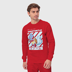 Костюм хлопковый мужской Покемоны Вартортл Wartortle, цвет: красный — фото 2