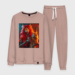 Мужской костюм Ведьма с рыжим котом - хэллоуин