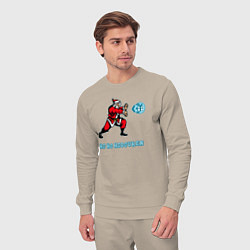 Костюм хлопковый мужской Santa fighter, цвет: миндальный — фото 2