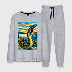 Мужской костюм Анаконда кричит на картине Эдварда Мунка - мем иск