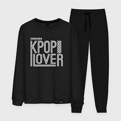 Костюм хлопковый мужской K-pop lover, цвет: черный