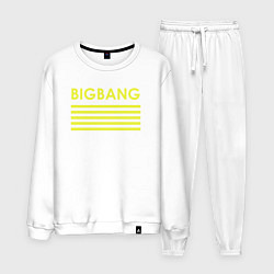 Мужской костюм Big bang с желтыми полосами