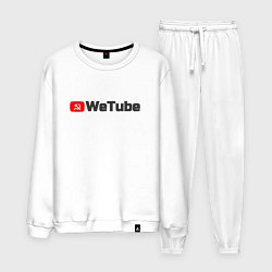 Костюм хлопковый мужской WeTube, цвет: белый