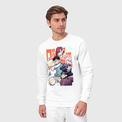 Костюм хлопковый мужской Дандадан: Момо Аясэ, цвет: белый — фото 2