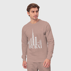 Костюм хлопковый мужской City - Dubai, цвет: пыльно-розовый — фото 2