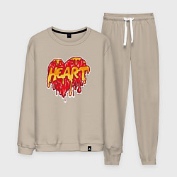 Костюм хлопковый мужской Honey heart, цвет: миндальный