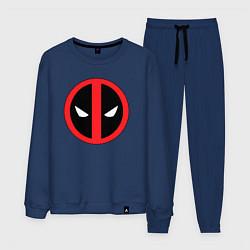 Костюм хлопковый мужской Deadpool logo, цвет: тёмно-синий