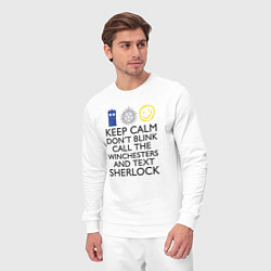 Костюм хлопковый мужской Sherlock doctor, цвет: белый — фото 2