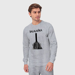 Костюм хлопковый мужской Balalaйka, цвет: меланж — фото 2