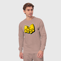 Костюм хлопковый мужской Wu-Tang bubble, цвет: пыльно-розовый — фото 2