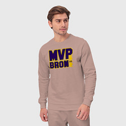 Костюм хлопковый мужской Lebron James MVP, цвет: пыльно-розовый — фото 2