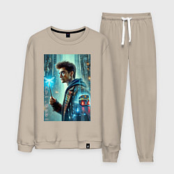 Костюм хлопковый мужской Harry Potter - urban style, цвет: миндальный