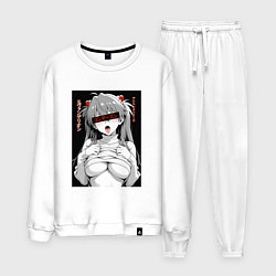 Костюм хлопковый мужской Sexy Asuka Langley - Evangelion, цвет: белый