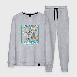 Костюм хлопковый мужской Светлячок, цвет: меланж