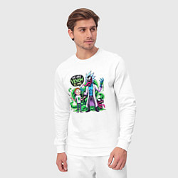 Костюм хлопковый мужской We are Venom slime - Rick and Morty, цвет: белый — фото 2