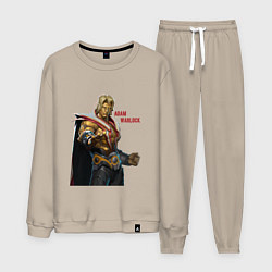 Костюм хлопковый мужской Adam Warlock, цвет: миндальный