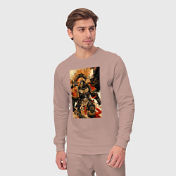 Костюм хлопковый мужской Вархаммер арт, цвет: пыльно-розовый — фото 2