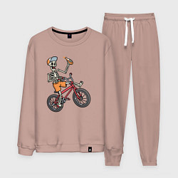 Мужской костюм Скелетик на велосипеде