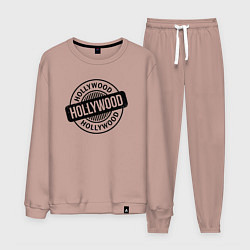 Костюм хлопковый мужской Hollywood vibe, цвет: пыльно-розовый