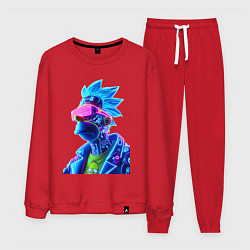 Костюм хлопковый мужской Cyberpunks not dead - Homer Simpson, цвет: красный