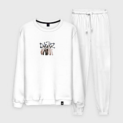 Костюм хлопковый мужской Njz new, цвет: белый