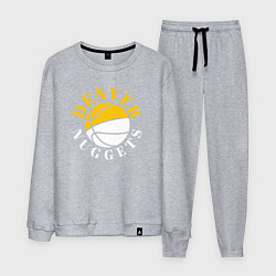 Костюм хлопковый мужской Denver Nuggets sport, цвет: меланж