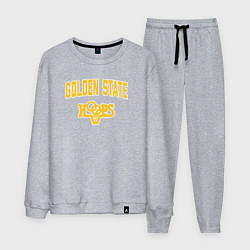 Костюм хлопковый мужской Golden State hoops, цвет: меланж