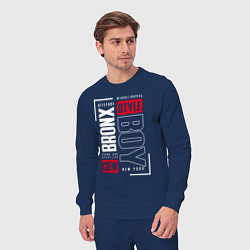 Костюм хлопковый мужской Bronx style, цвет: тёмно-синий — фото 2