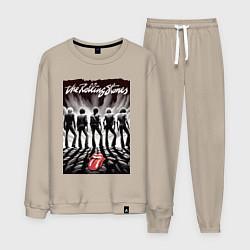 Мужской костюм Молодые Роллинги со спины - восход солнца