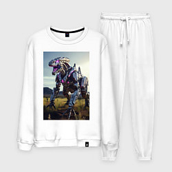 Костюм хлопковый мужской Робот в стиле Horizon, цвет: белый